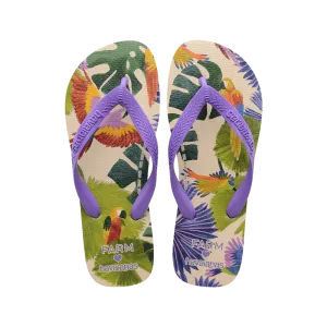 Farm Passaros Pintados Flip Flops