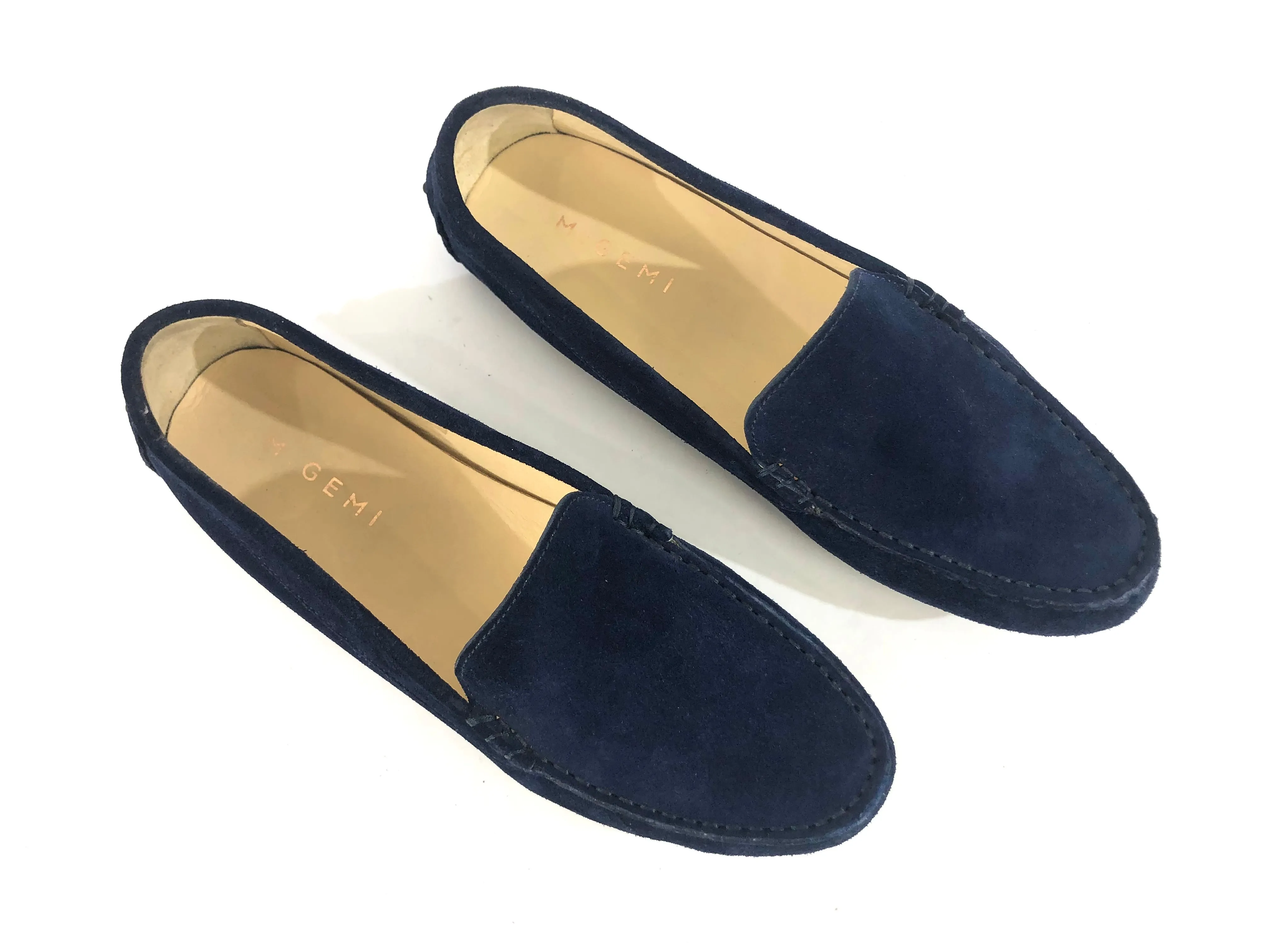 Felize Navy Suede Loafer Driving Shoes | US 8 - EU 38.5