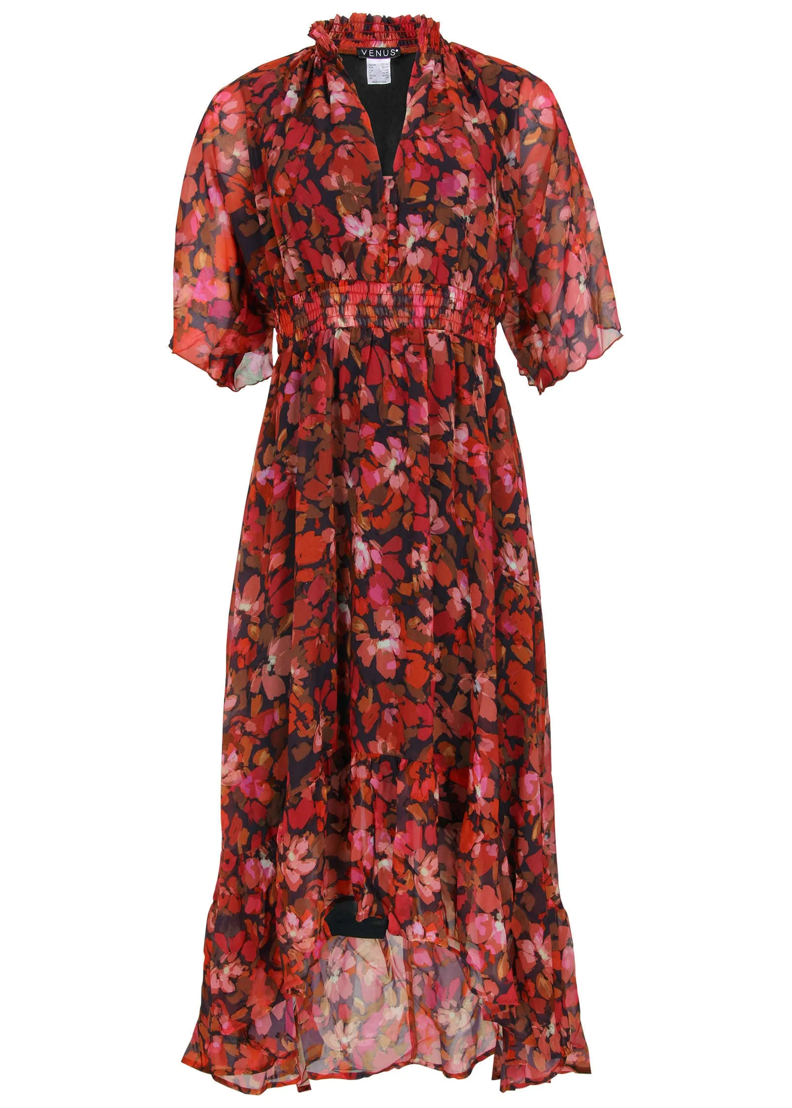 Floral High-Low Maxi - Autumn Petals