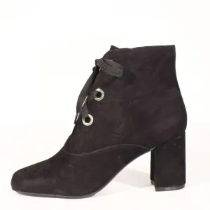 Flynn Suede Lace-Up Booties