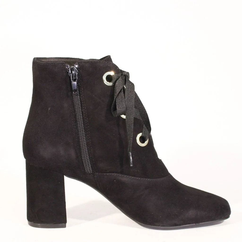 Flynn Suede Lace-Up Booties