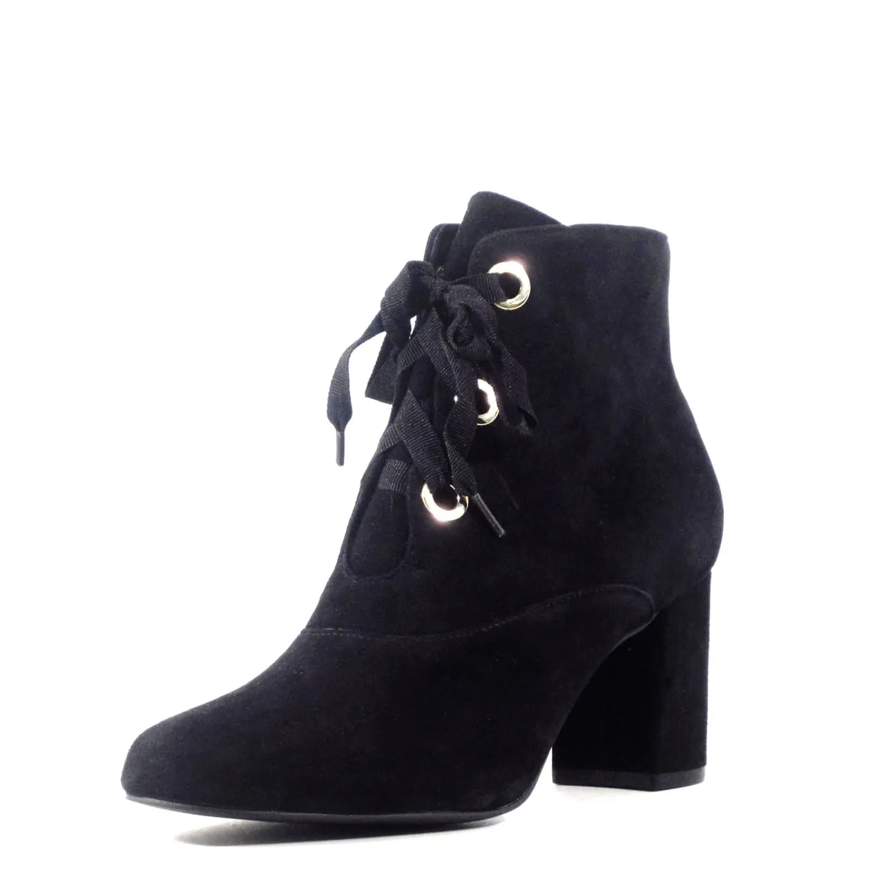 Flynn Suede Lace-Up Booties