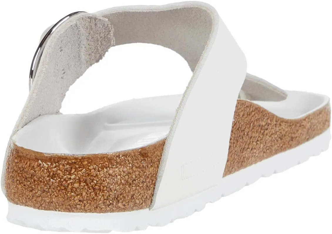 Gizeh Big Buckle Slippers - Leather Birkenstock, white leather