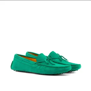 Happy Driver - Calf Suede Green