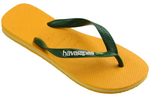 Havaianas Brasil Logo In Yellow Green