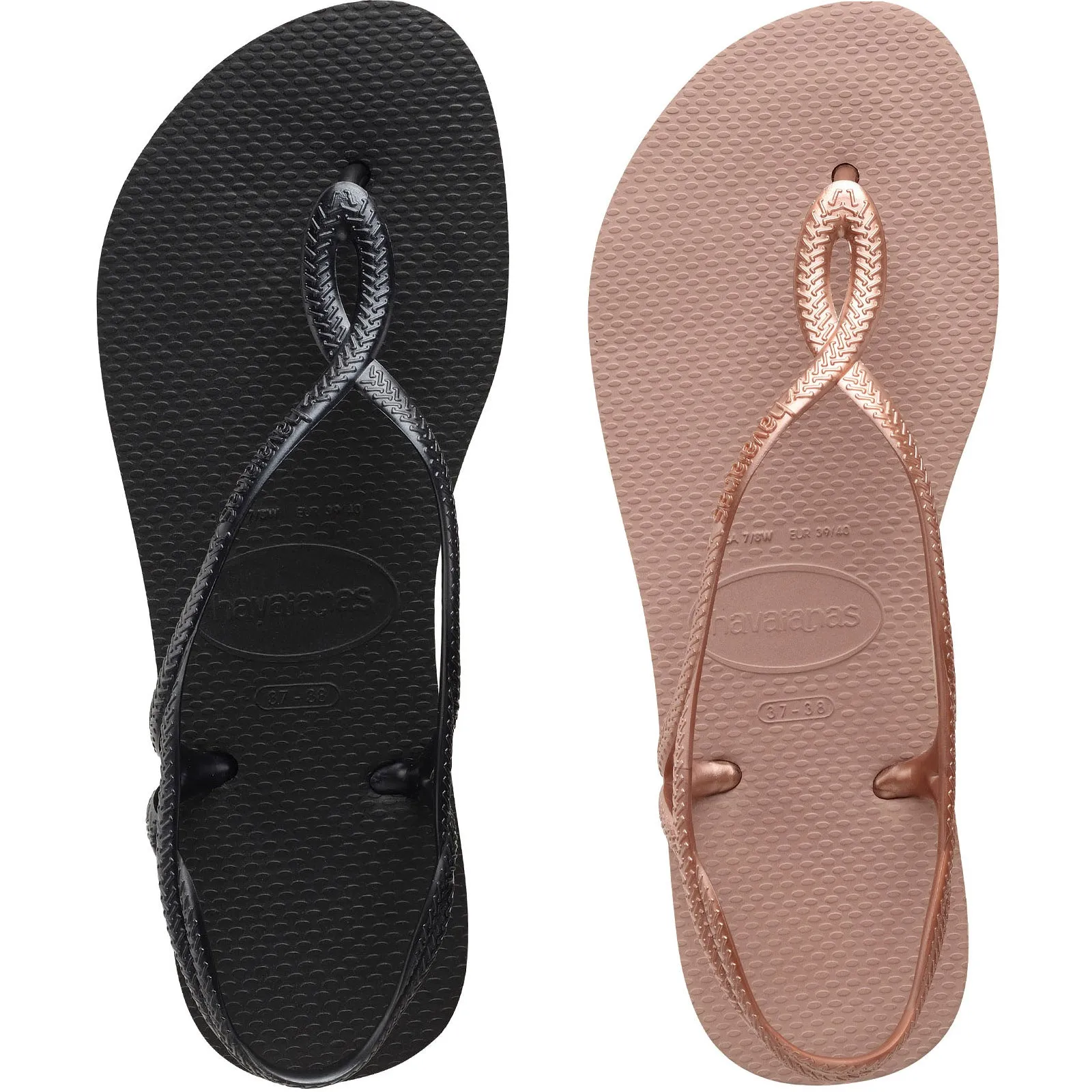 Havaianas Luna Metallic Flip Flops