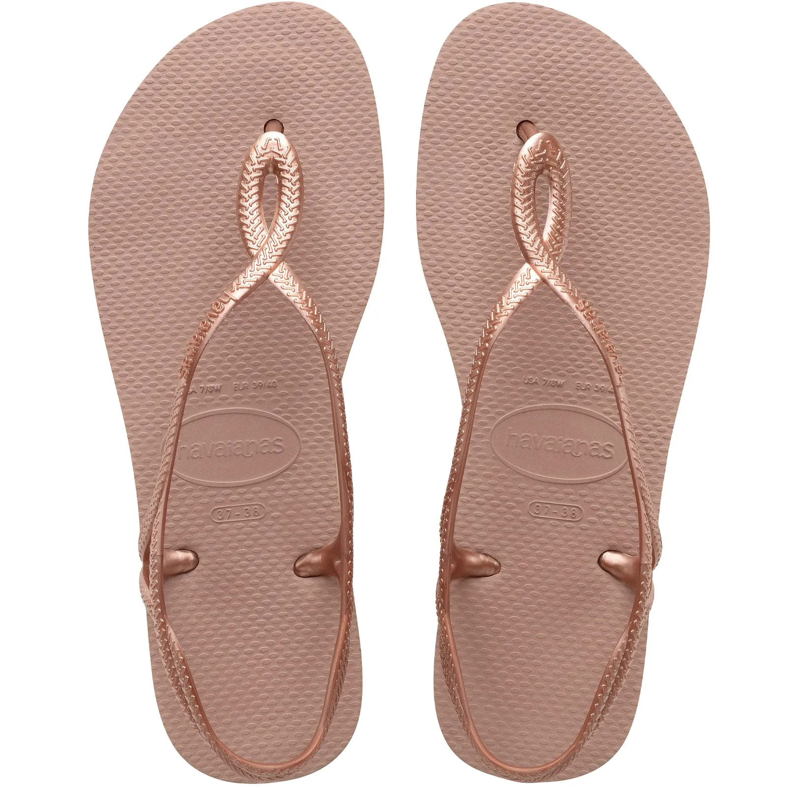 Havaianas Luna Metallic Flip Flops