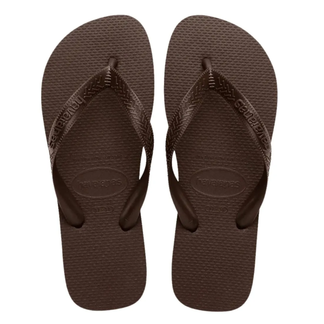 Havaianas Womens Top Senses Flip Flop Sandals - Dark Brown