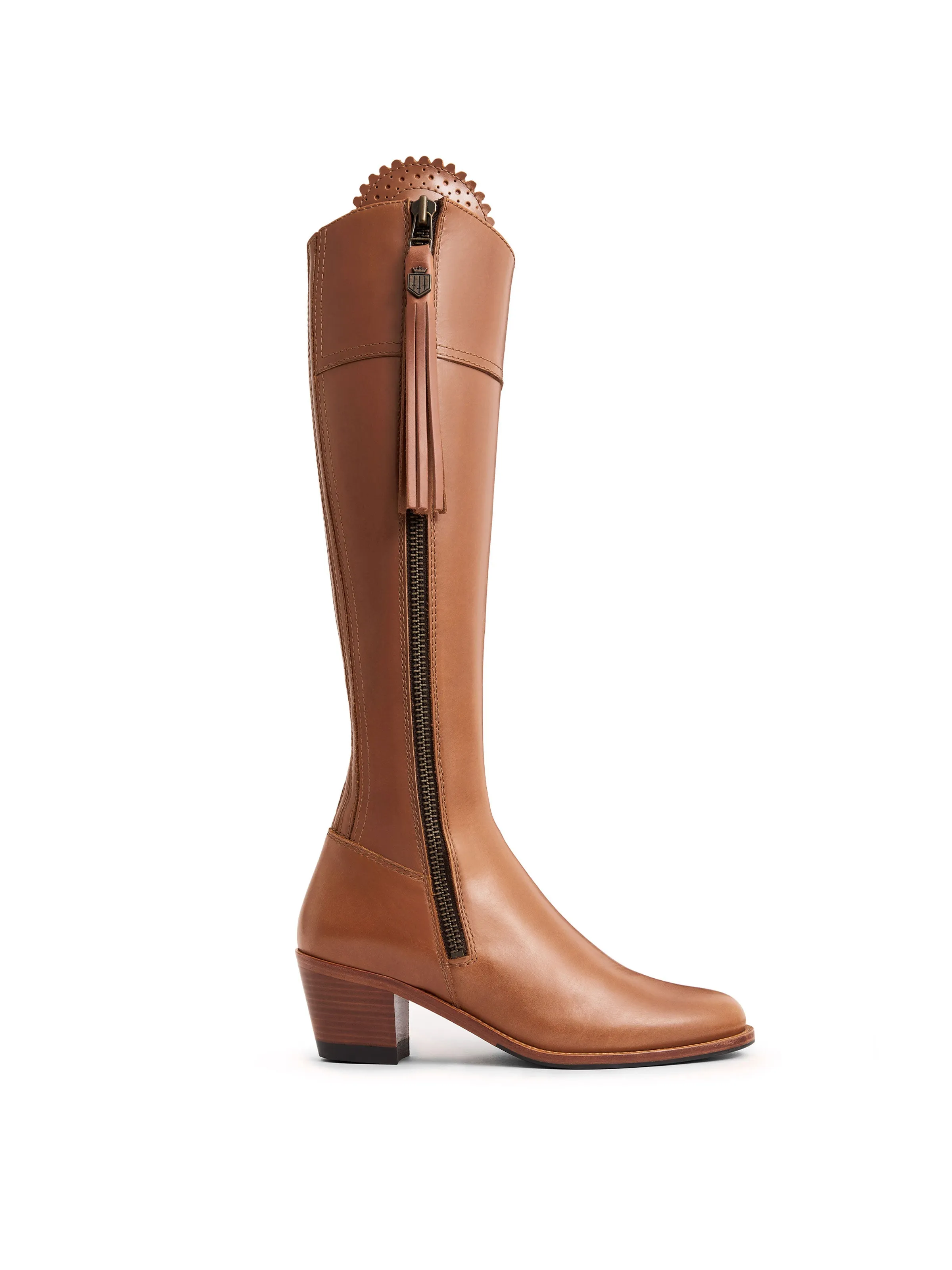 Heeled Regina (Narrow Fit) - Tan Leather