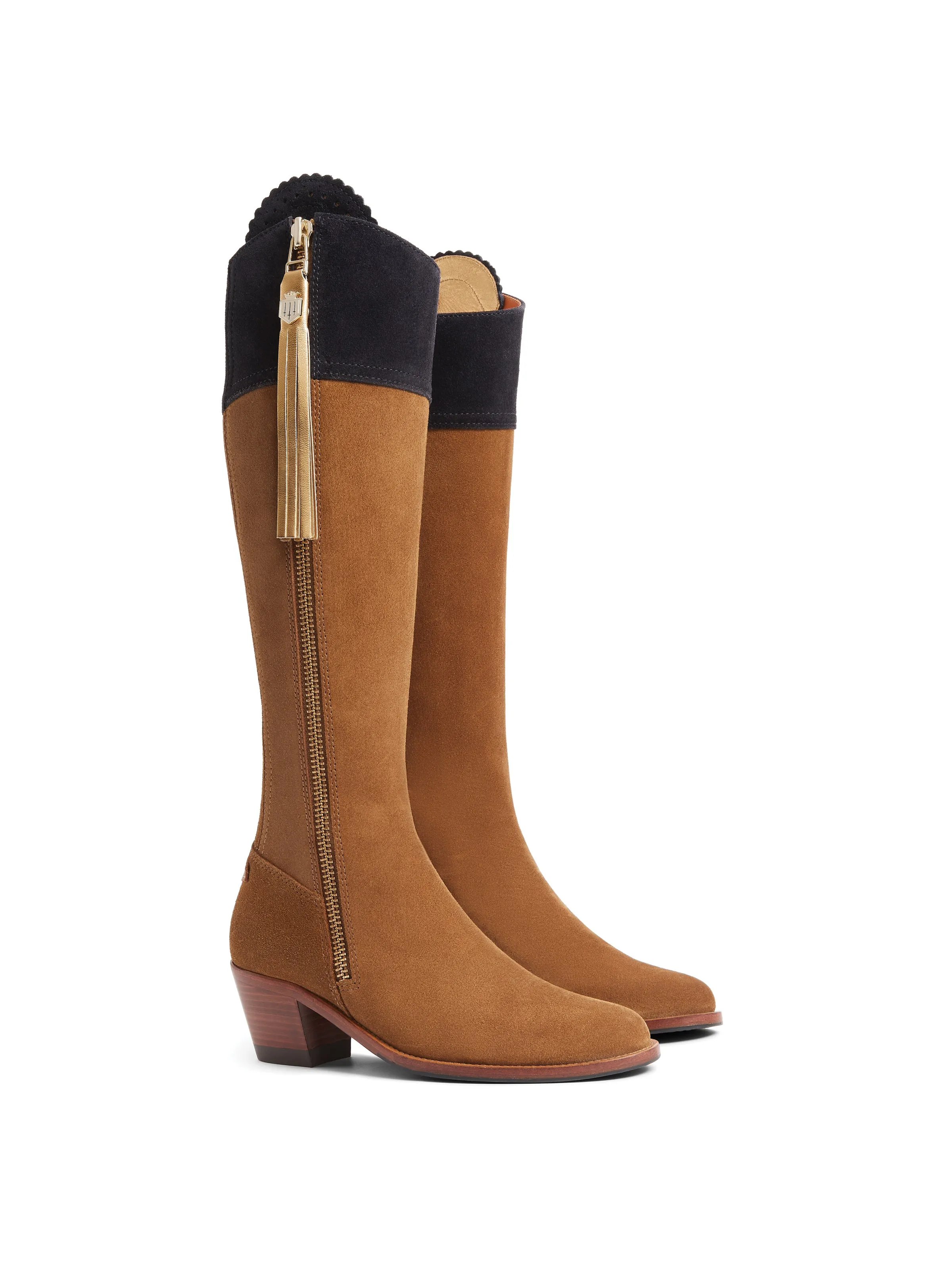 Heeled Regina (Regular Fit) - Tan & Navy (10 Year Anniversary)