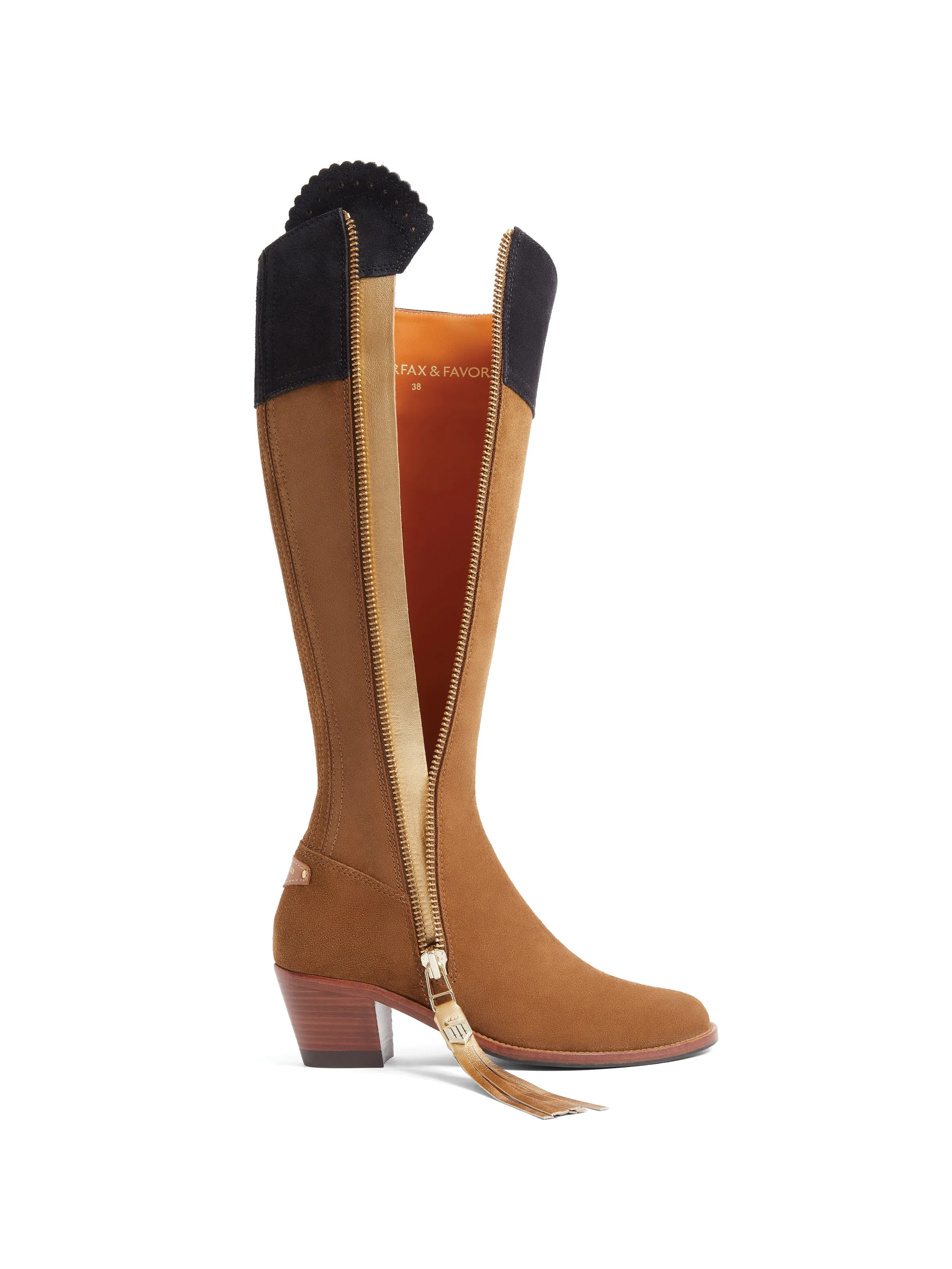 Heeled Regina (Regular Fit) - Tan & Navy (10 Year Anniversary)