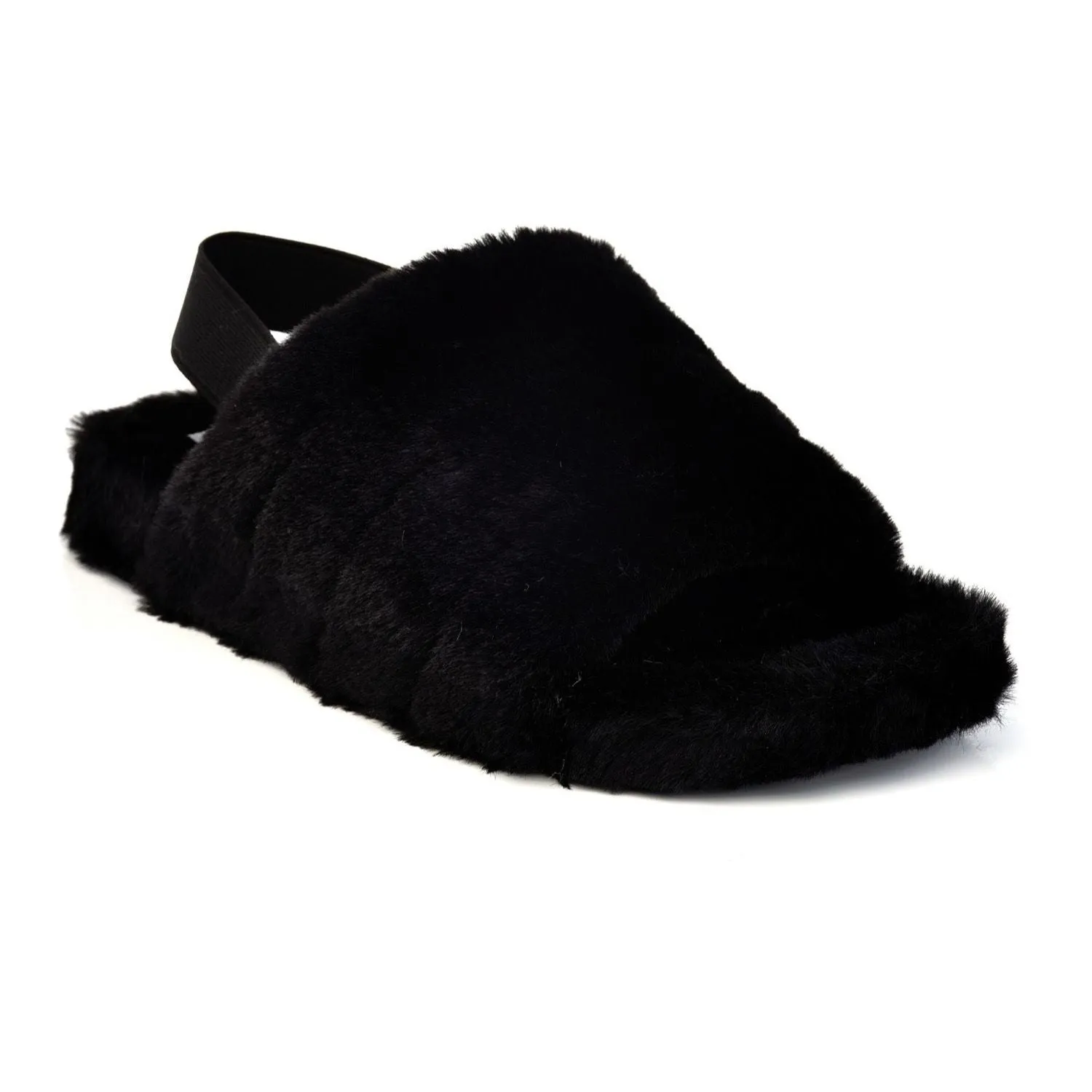 Henry Ferrera women's slippers Comoda 200 in faux fur Henry Ferrera, black