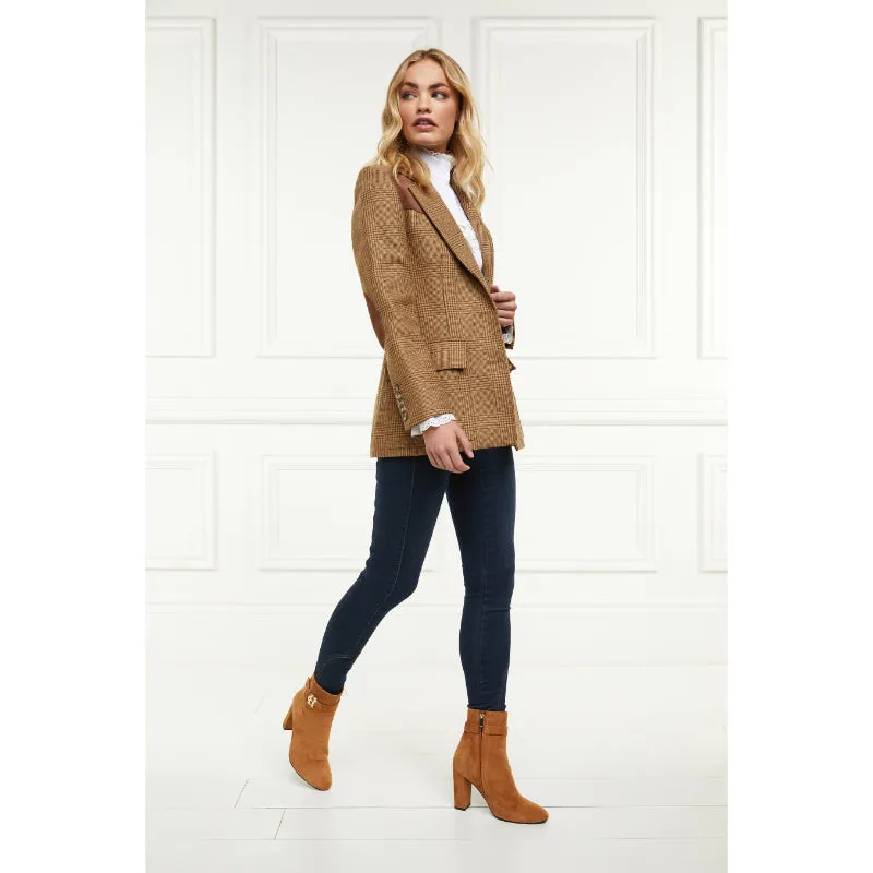 Holland Cooper Mayfair Suede Ladies Ankle Boots - Tan