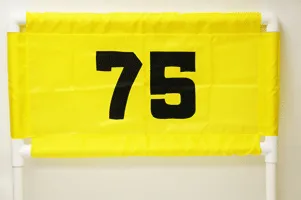 Horizontal Nylon Range Banner - Yellow