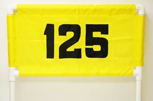 Horizontal Nylon Range Banner - Yellow