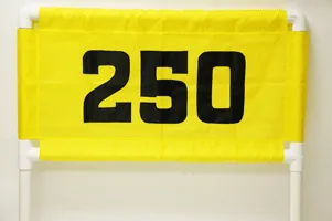 Horizontal Nylon Range Banner - Yellow