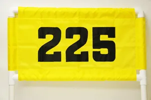 Horizontal Nylon Range Banner - Yellow