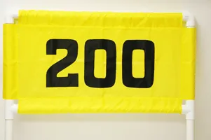 Horizontal Nylon Range Banner - Yellow