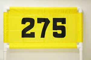 Horizontal Nylon Range Banner - Yellow