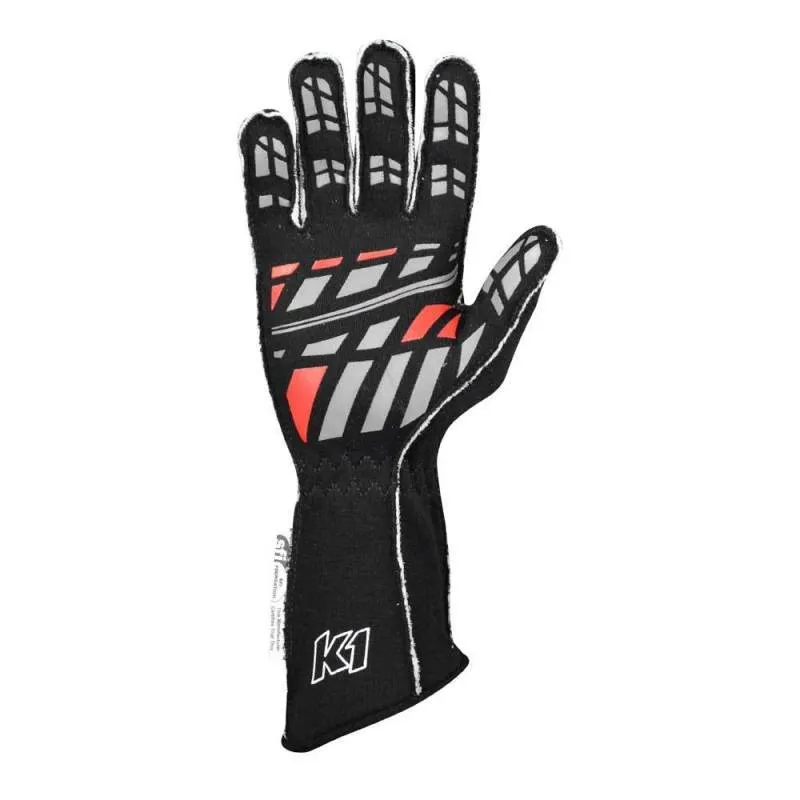 K1 RaceGear Track 1 Youth Gloves - Black