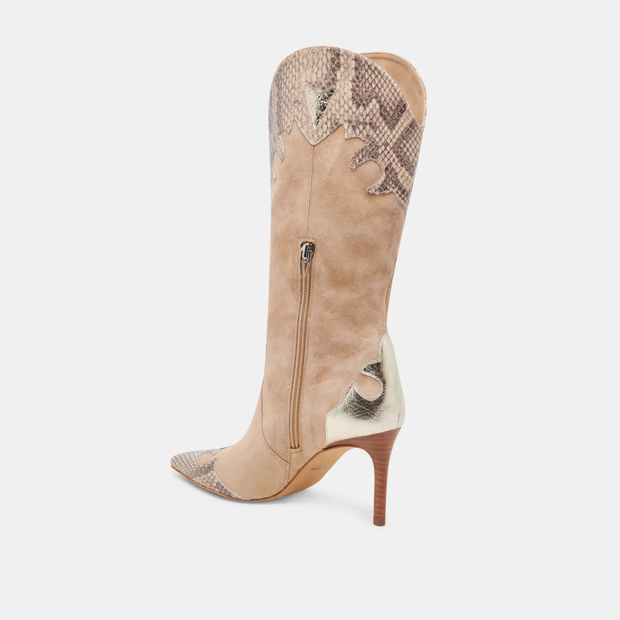 KASEDY BOOTS TAUPE MULTI SUEDE