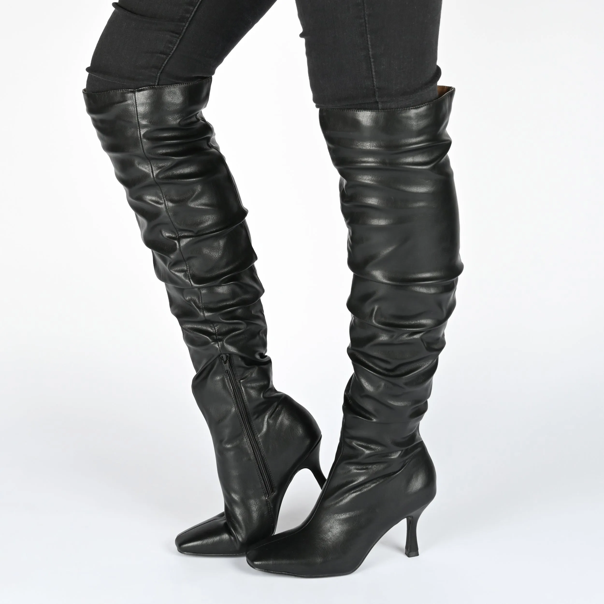 KINDY KNEE HIGH BOOTS IN X-WIDE CALF