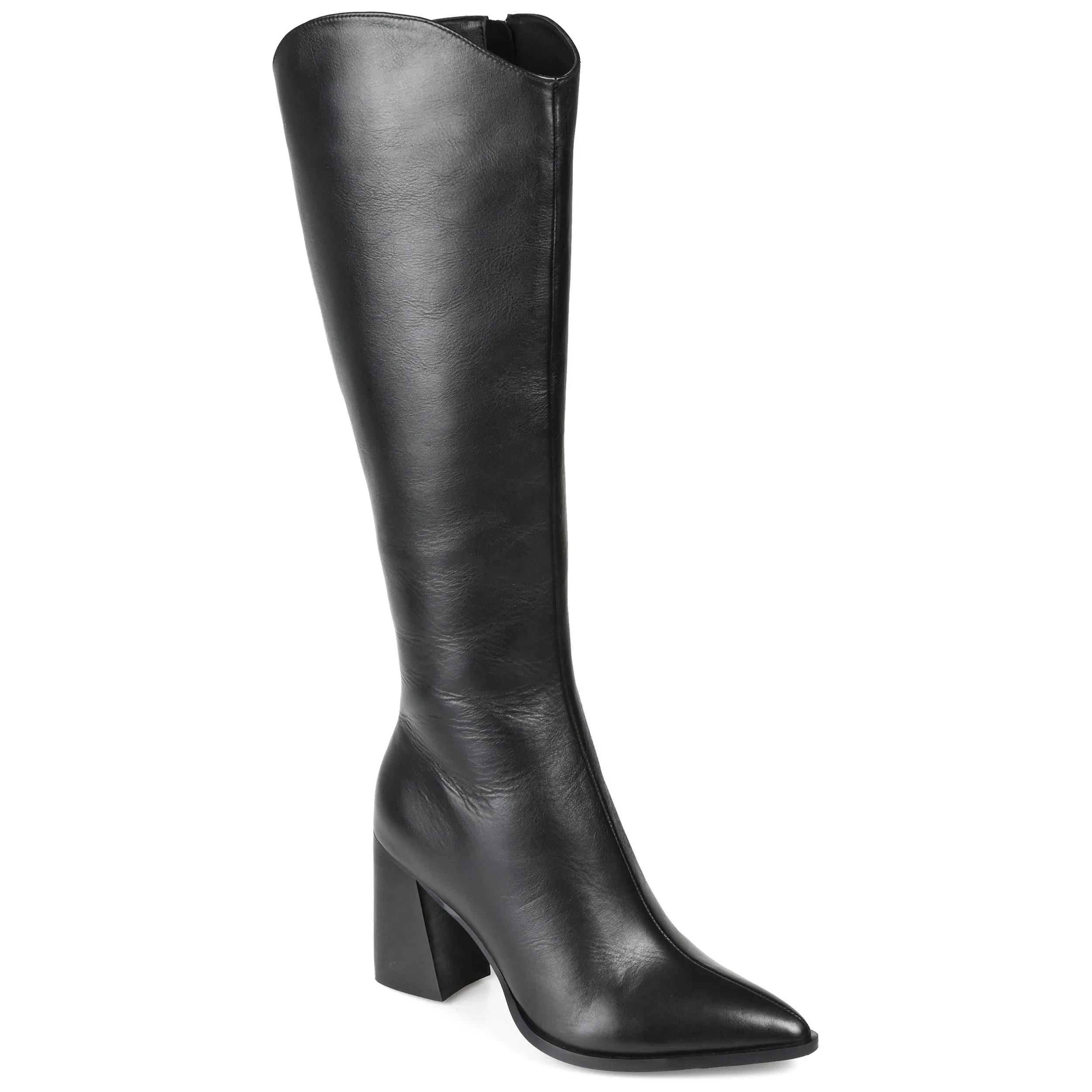 LAILA KNEE HIGH BOOTS IN LEATHER