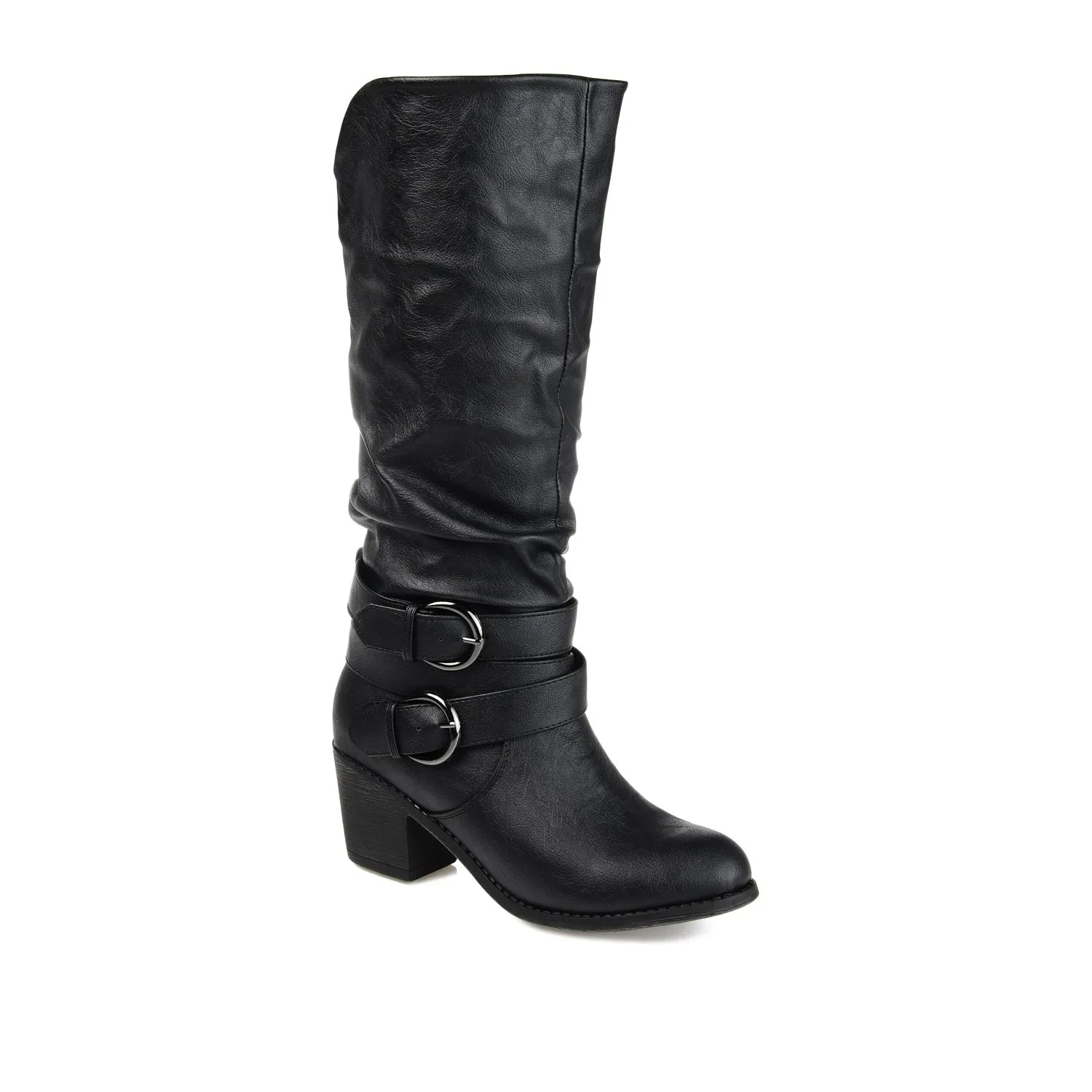 LATE KNEE-HIGH BOOTS IN FAUX LEATHER