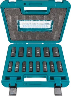 Makita Impact Socket Set 14PC. 3/8" Drive