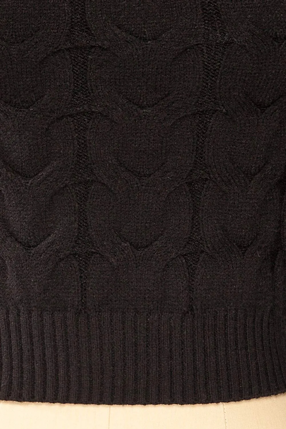 Masham | Cropped Cable Knit Sweater