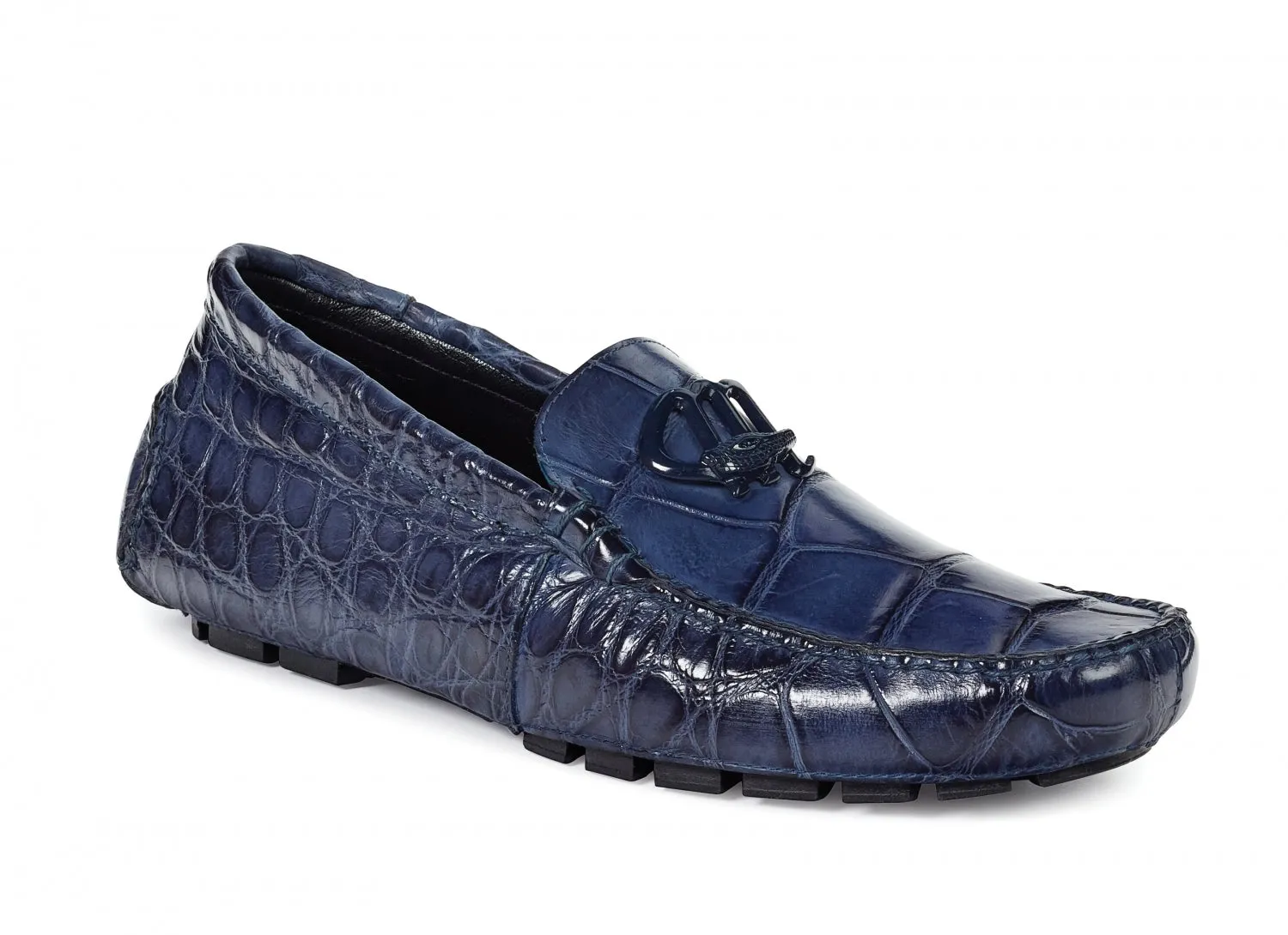 Mauri - 3420 Bartolini Alligator Driving Shoes Wonder Blue