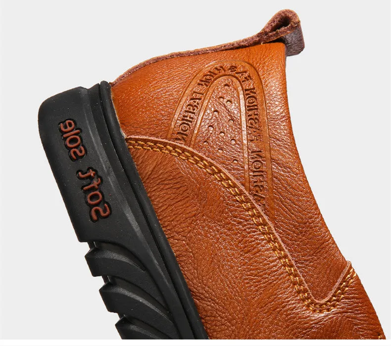 Men's Casual Genuine Leather Driving Shoes