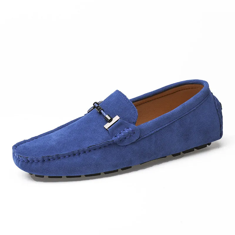 Men's faux suede slip on loafers