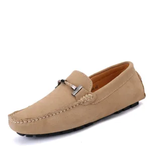 Men's faux suede slip on loafers