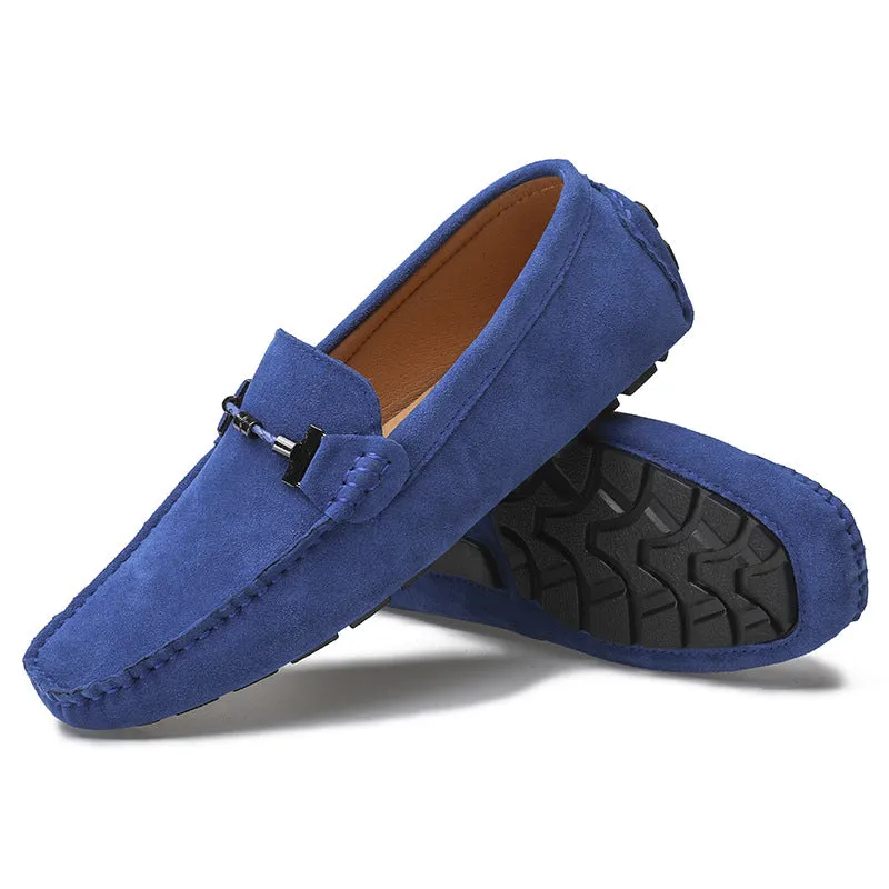 Men's faux suede slip on loafers