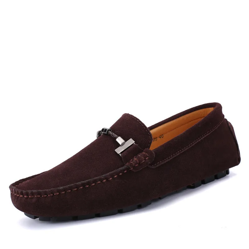 Men's faux suede slip on loafers