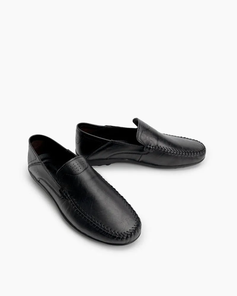 Men's Premium Genuine Leather Slip On Driving Loafers