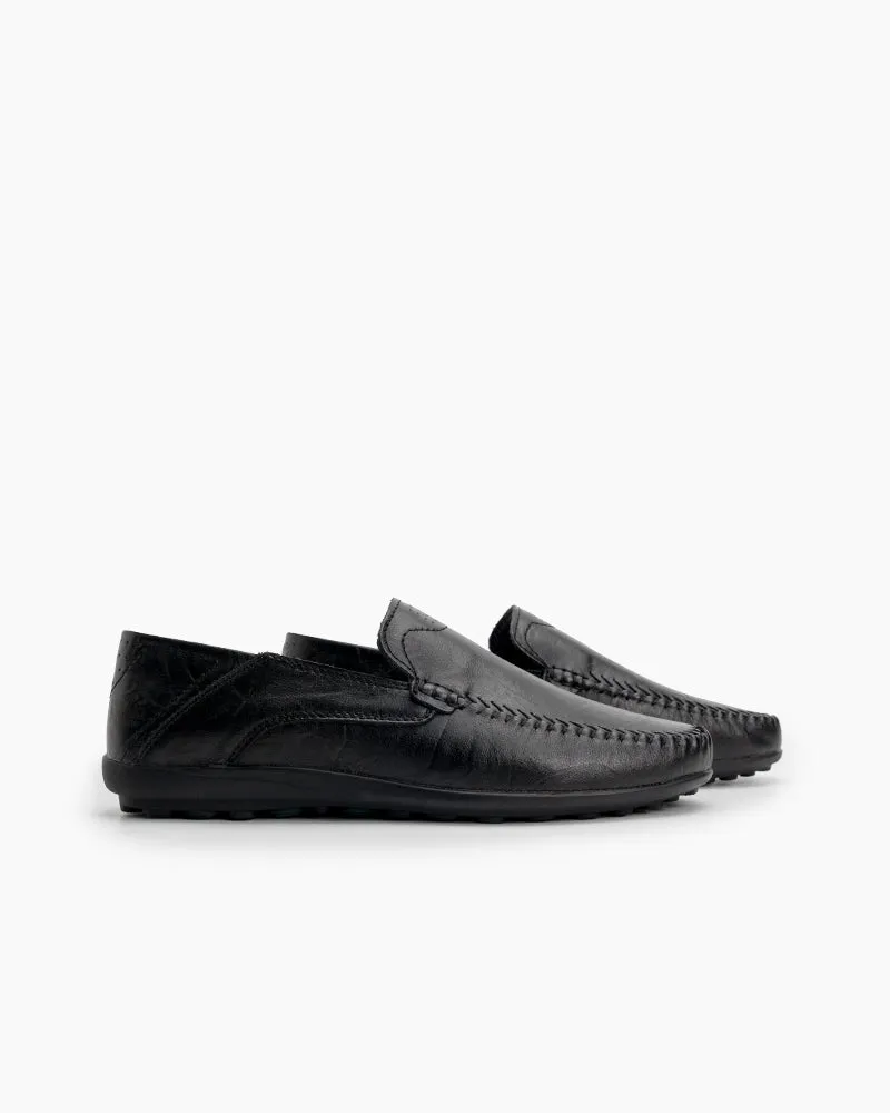 Men's Premium Genuine Leather Slip On Driving Loafers