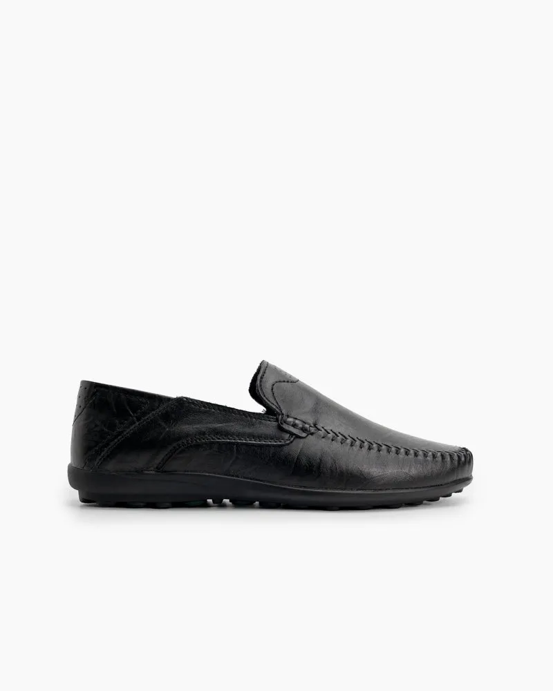 Men's Premium Genuine Leather Slip On Driving Loafers