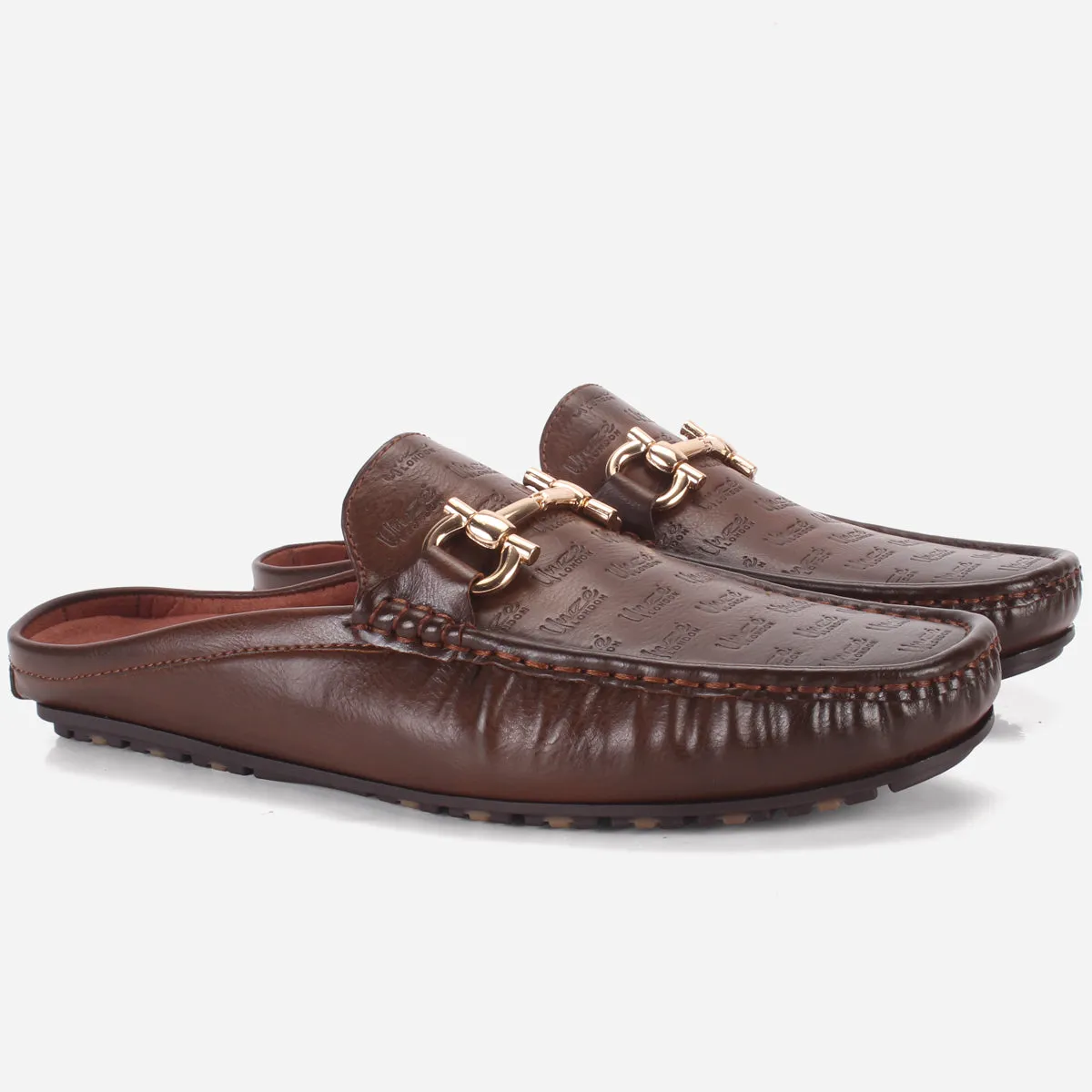 Mens "DARIO" Casual Open-Back Everyday Moccasins