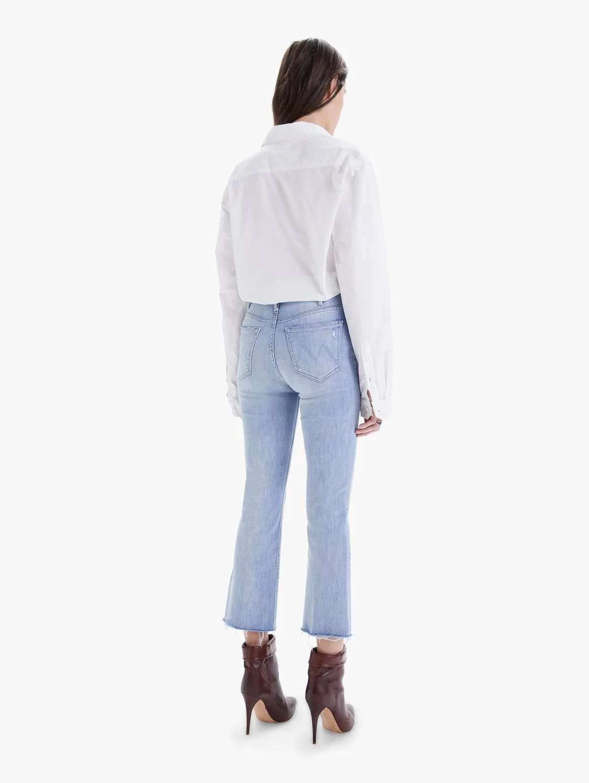 Mother Denim - The Hustler Ankle Fray Jean in Knock on Wood