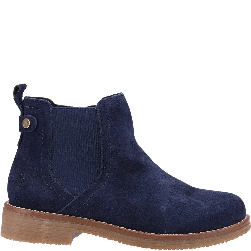 Navy Maddy Wide Boots