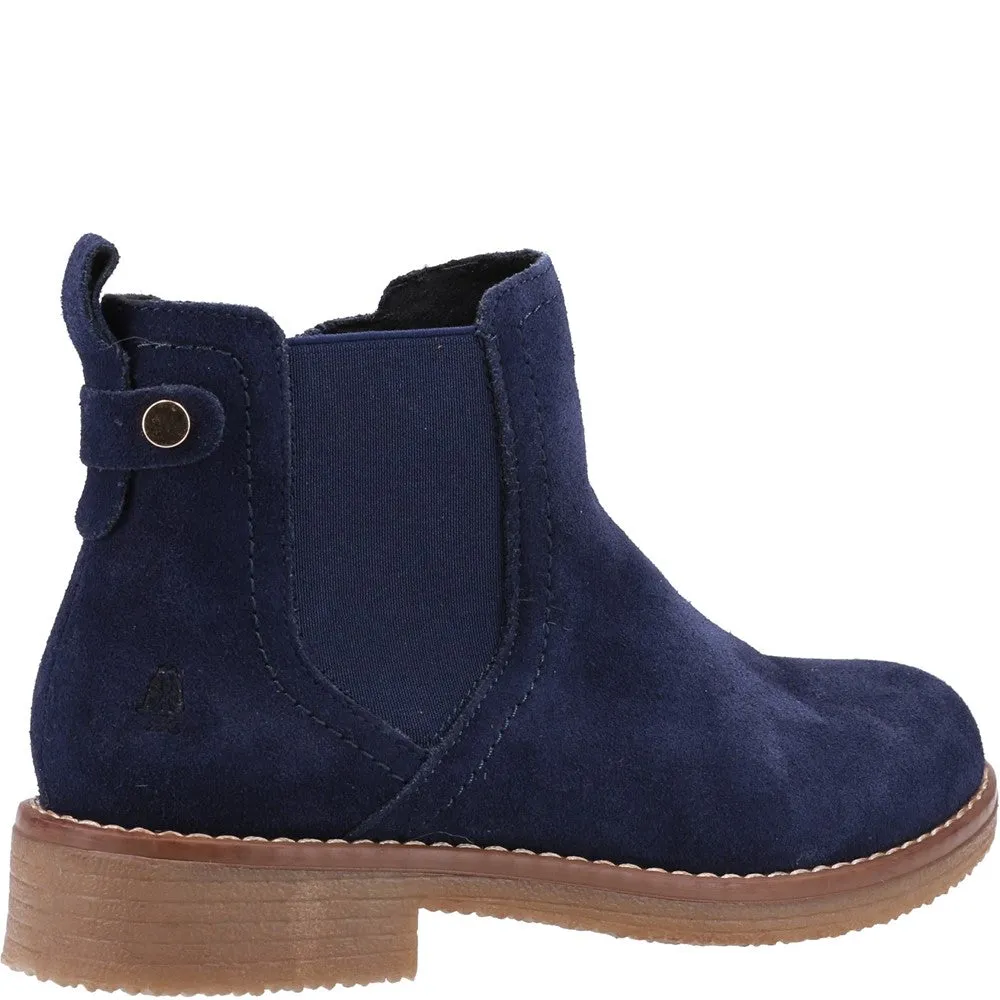 Navy Maddy Wide Boots