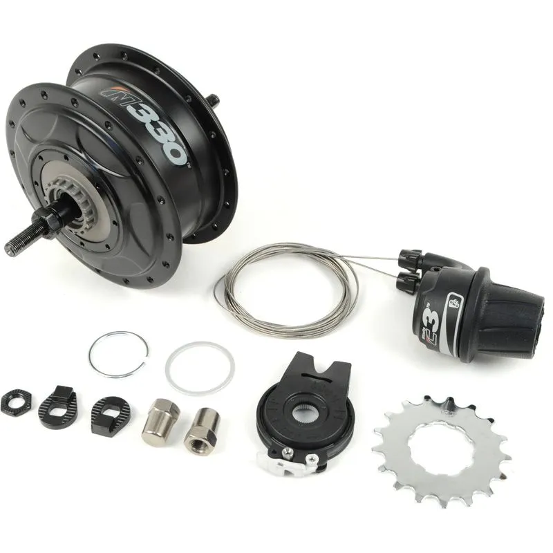 NuVinci N330 CVP Internal Gear Bicycle Rear Hub Black 32h Roller Brake // New C3