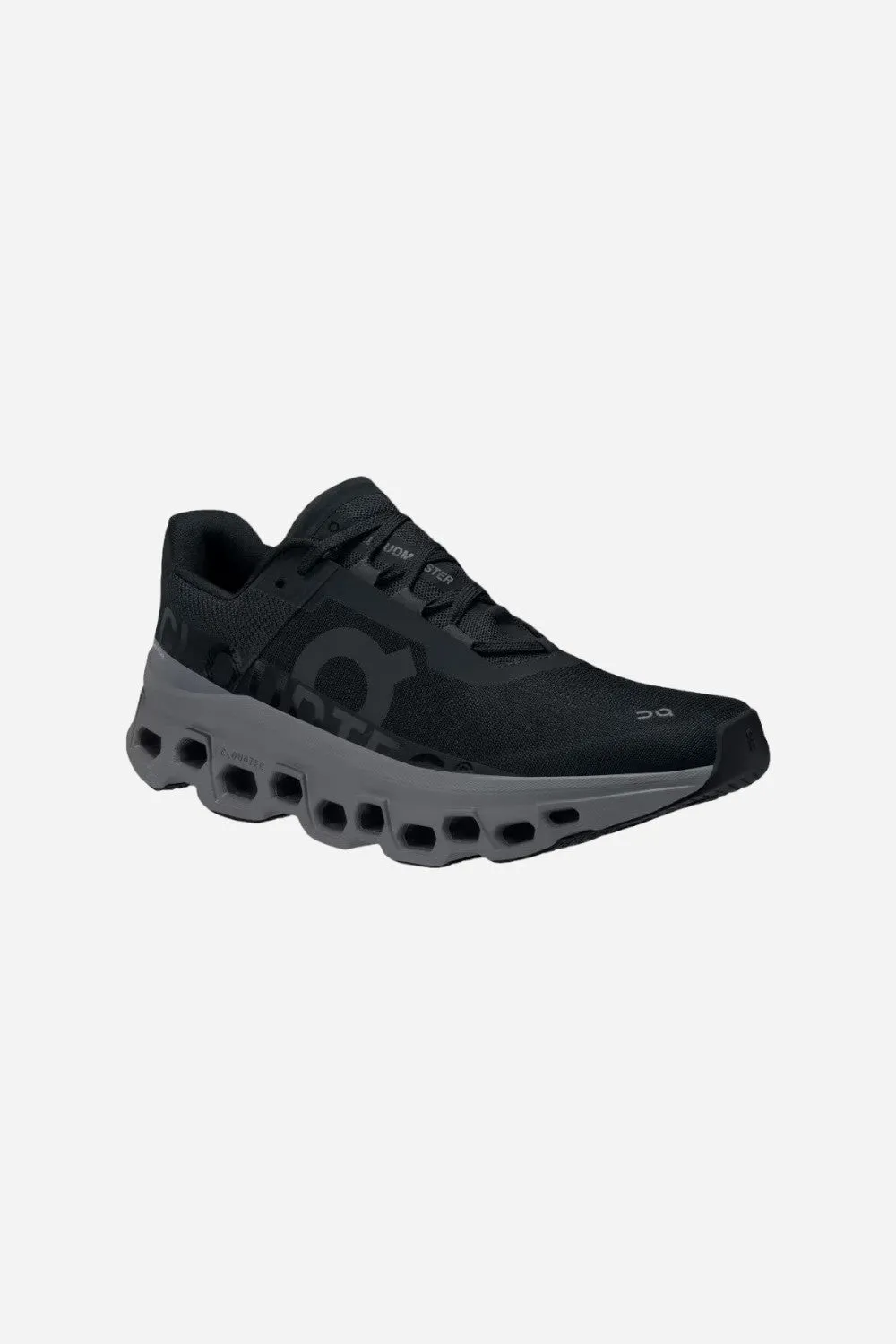 On Running Women's Cloudmonster Sneakers in Black Magnet