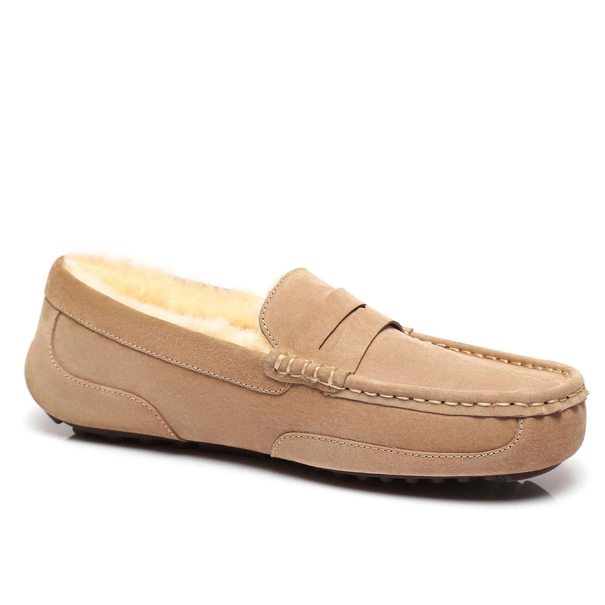 Premium Sheepskin Men UGG Moccasin