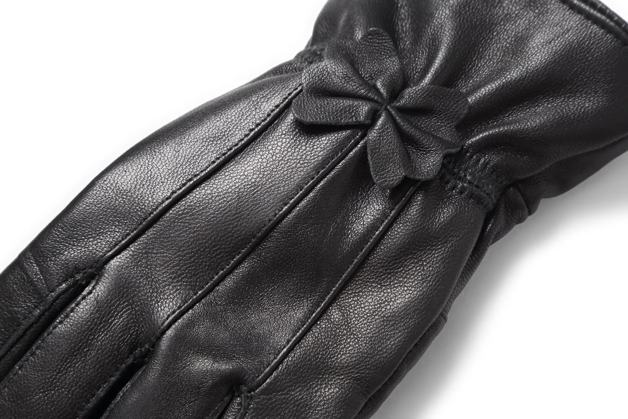 Reed Women's Genuine Leather Warm Lined Driving Gloves - Imported