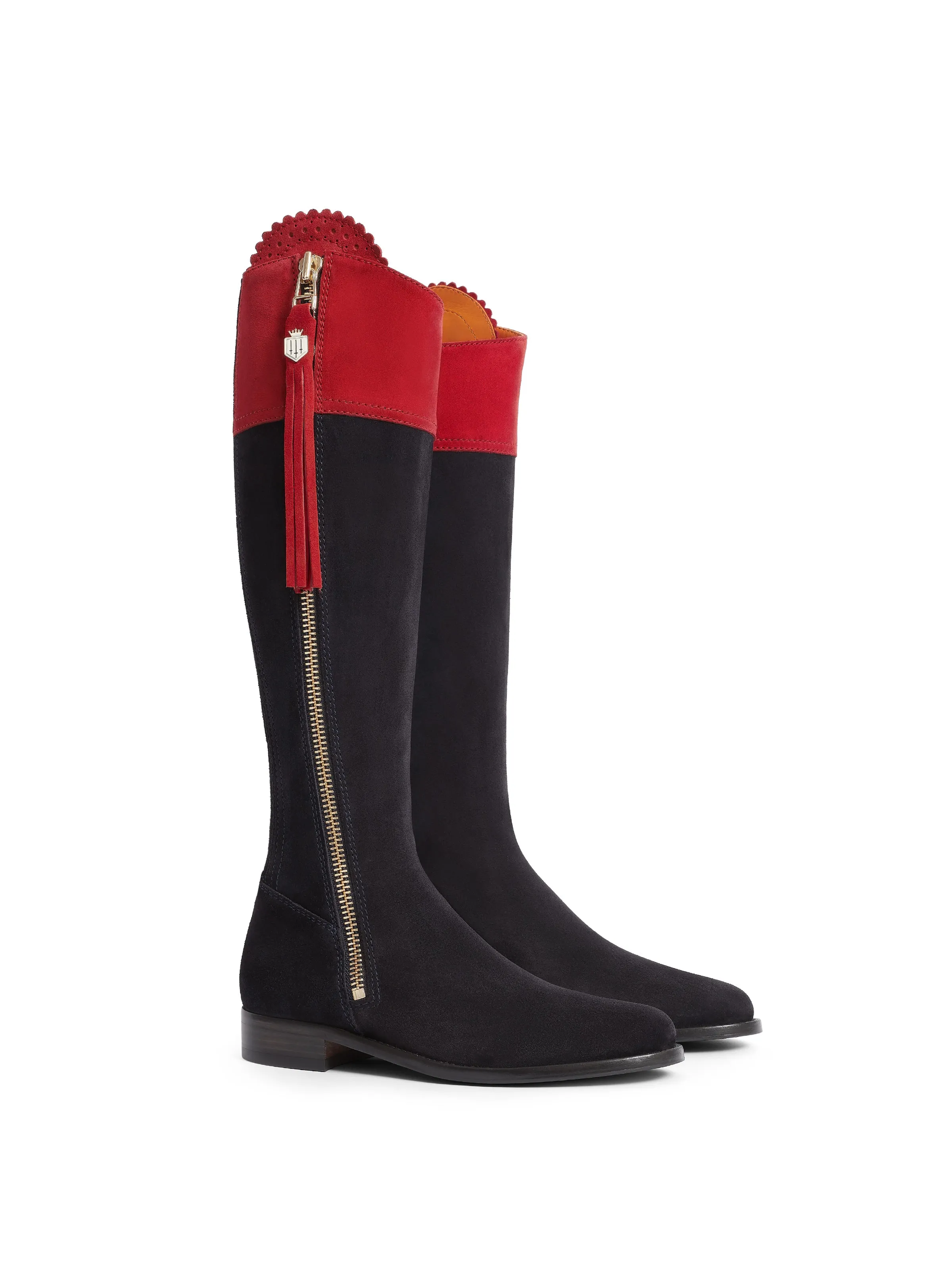 Regina (Narrow Fit) - British Equestrian Red & Navy