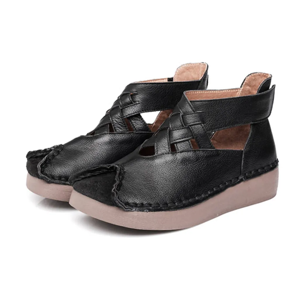 Retro Handmade Leather Women's Shoes | Gift Shoes