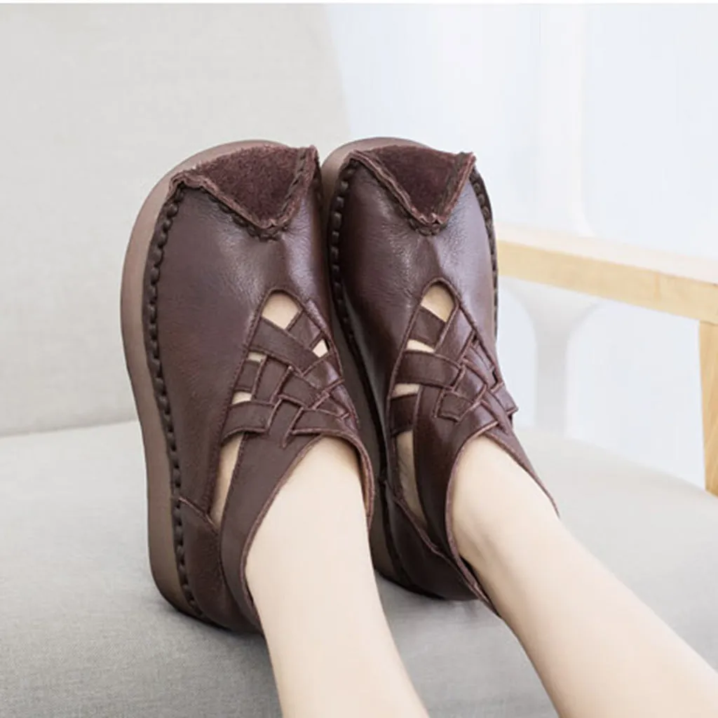 Retro Handmade Leather Women's Shoes | Gift Shoes